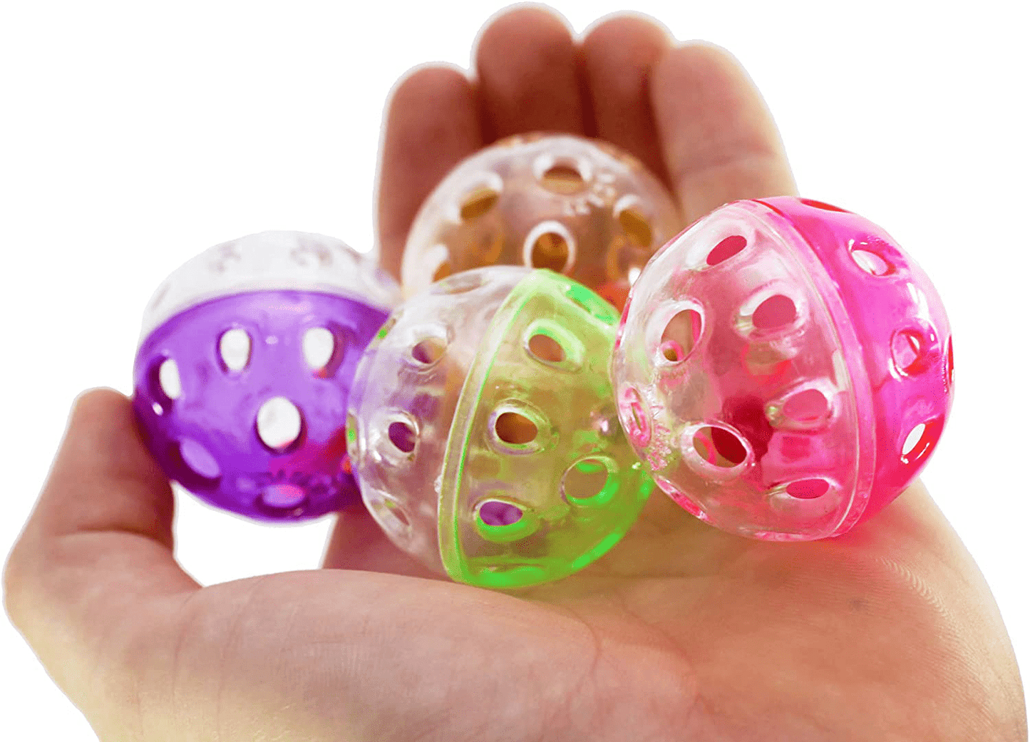 35036 Pk4 Jingle Balls Bonka Bird Toys Colorful Plastic Durable Parrot, Parrotlet, Budgie, Quaker, Cockatiel, Parakeet, Cat, Kitten, and Similer. Animals & Pet Supplies > Pet Supplies > Bird Supplies > Bird Toys Bonka Bird Toys   