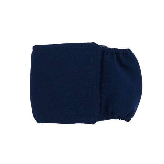 Barkertime Navy Blue Waterproof Washable Dog Belly Band Male Wrap - Made in USA