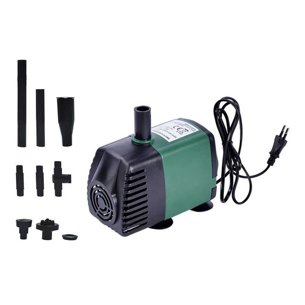 Etereauty Pump Fountain Submersible Water Pond Outdoor Hydroponics Aquarium Fish Tank Backyard Garden Small Tubing Nozzles Pumps Animals & Pet Supplies > Pet Supplies > Fish Supplies > Aquarium & Pond Tubing ETEREAUTY   