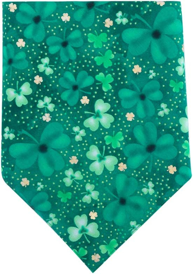 St. Patrick'S Day Dog Bandana Reversible Triangle Bibs Scarf Accessories for Dogs Cats Pets Large Animals & Pet Supplies > Pet Supplies > Dog Supplies > Dog Apparel KZHAREEN   