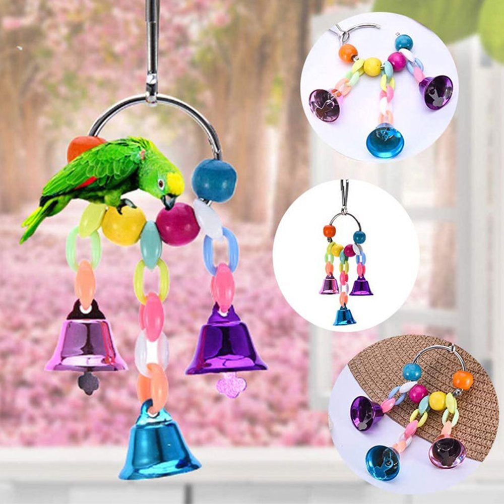 Pet Enjoy 13Pcs/Set Bird Parrot Swing Toys,Parrots Chewing Wood and Rope Bungee Bird Toy,Bell Ball Hammocktoy Parrot Cage Accessories Animals & Pet Supplies > Pet Supplies > Bird Supplies > Bird Cage Accessories Pet Enjoy   