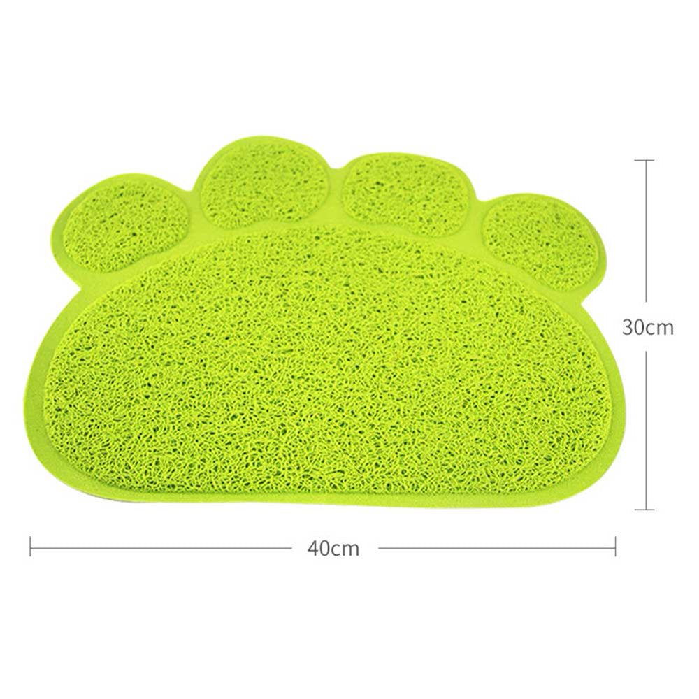 Cats Litter Trapping Mats Pads 30*40Cm Pvc Elastic Fiber Mats for Cats Litter Boxes New Pet Clothing Accessories Animals & Pet Supplies > Pet Supplies > Cat Supplies > Cat Litter Box Mats Saekor Green  