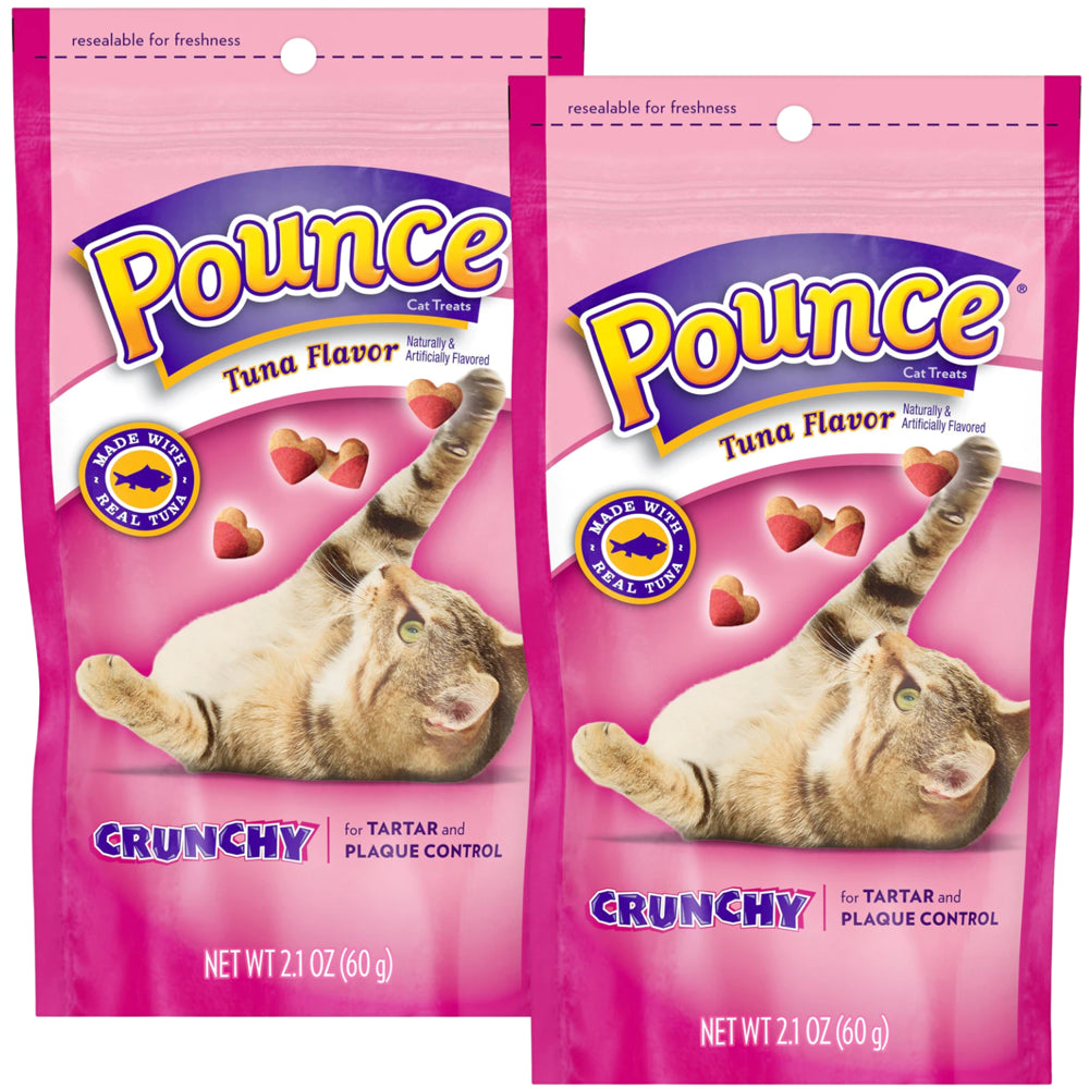 Pounce Crunchy Tuna Flavored Cat Treats for Tartar and Plaque Control - 2 Pack Animals & Pet Supplies > Pet Supplies > Cat Supplies > Cat Treats EBKK   