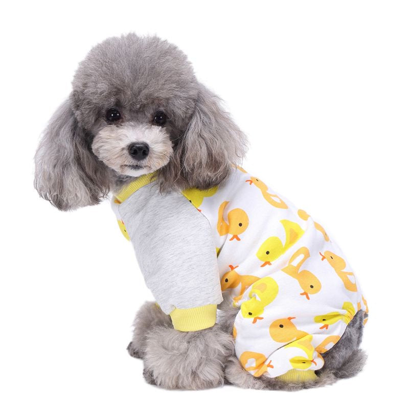 Dog Pajamas Adorable Pet Clothes Jumpsuit Pjs Apparel Soft Fleece Cat Coat Animals & Pet Supplies > Pet Supplies > Cat Supplies > Cat Apparel BAGGUCOR   