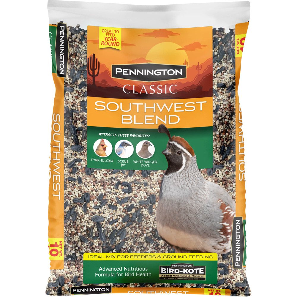 Pennington Southwest Blend Wild Bird Feed and Seed, 20 Lb. Bag Animals & Pet Supplies > Pet Supplies > Bird Supplies > Bird Food CENTRAL GARDEN & PET COMPANY 10 lbs  