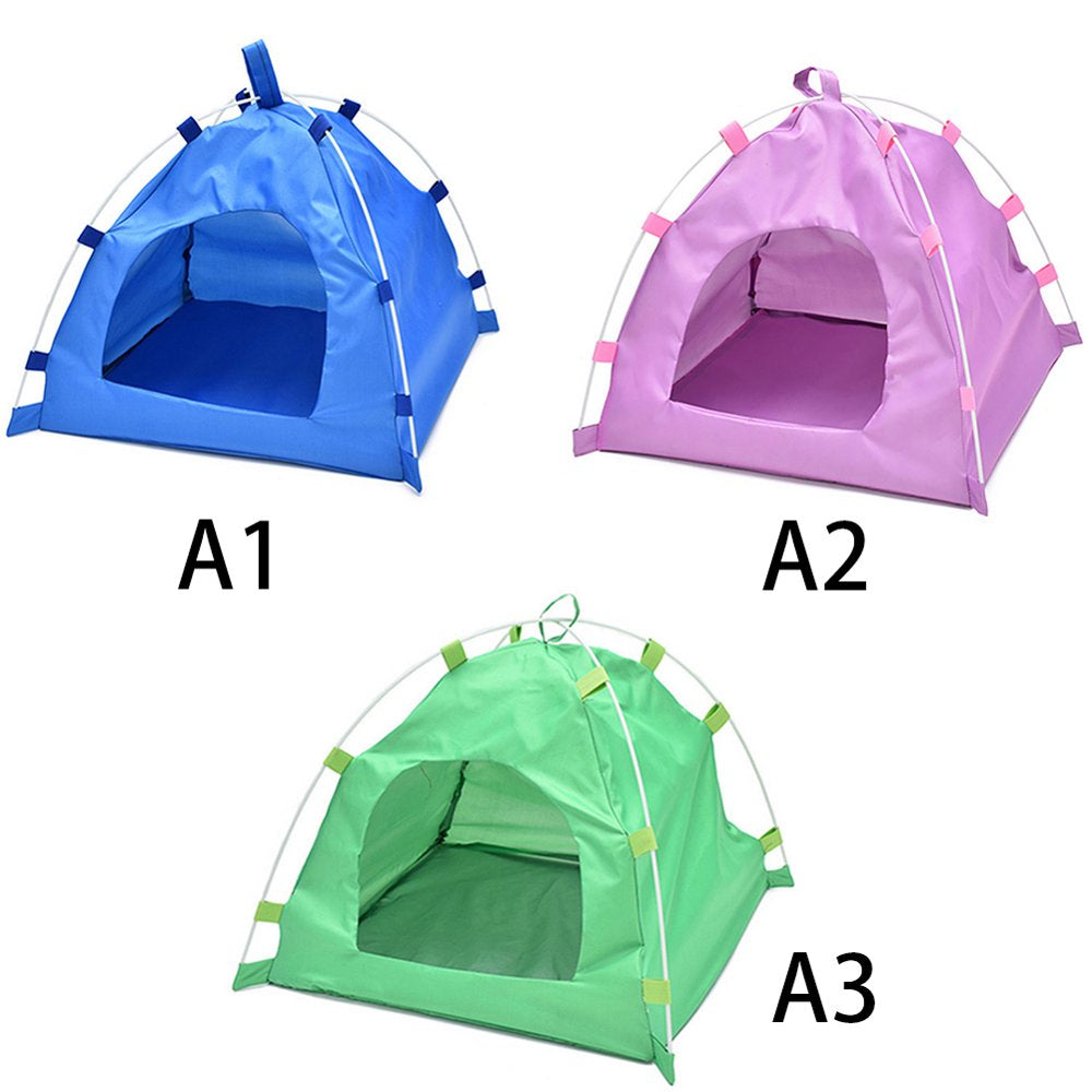 Oxford Portable Folding Pet Tent House Dog Cat Playing Bed Mat Waterproof Kennel Bed for Small Medium Dogs;Oxford Folding Pet Tent House Dog Cat Playing Mat Waterproof Kennel Bed Animals & Pet Supplies > Pet Supplies > Dog Supplies > Dog Houses GadgetVLot   