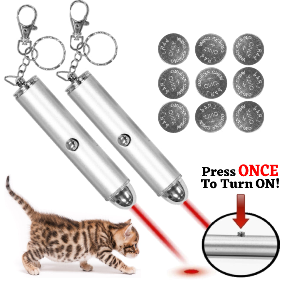 Animmo Pet Laser Pointer Cat Toy, 2 Count Animals & Pet Supplies > Pet Supplies > Cat Supplies > Cat Toys Shopango LLC   