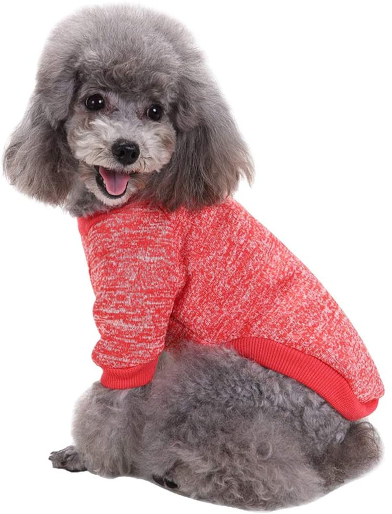 CHBORLESS Pet Dog Classic Knitwear Sweater Warm Winter Puppy Pet Coat Soft Sweater Clothing for Small Dogs (M, Grey) Animals & Pet Supplies > Pet Supplies > Dog Supplies > Dog Apparel CHBORLESS   