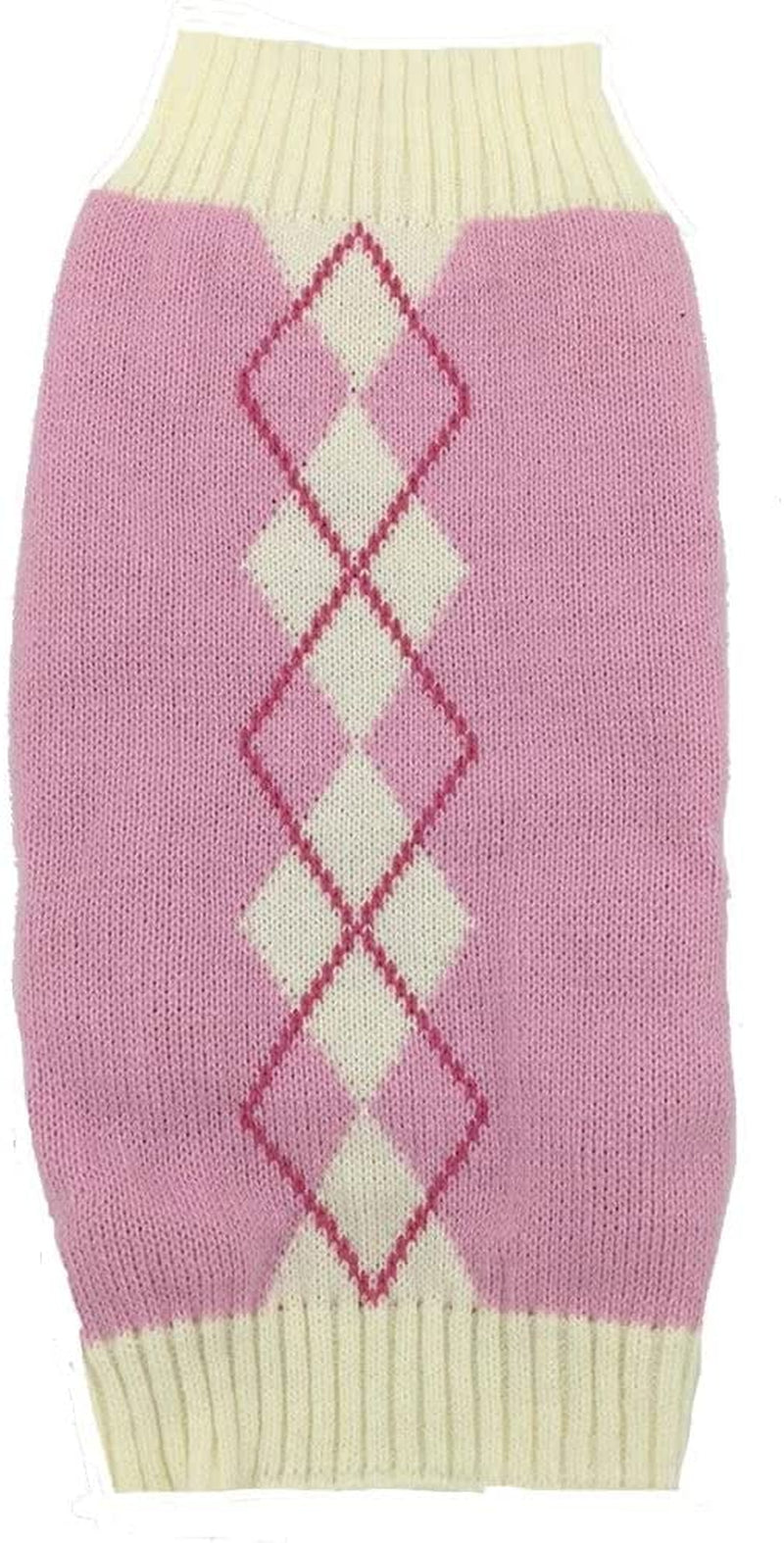 Argyle Knit Pet Sweaters Clothes for Small Dogs, Classic Purple X-Small (XS) Size Animals & Pet Supplies > Pet Supplies > Dog Supplies > Dog Apparel Alemon pink Small 