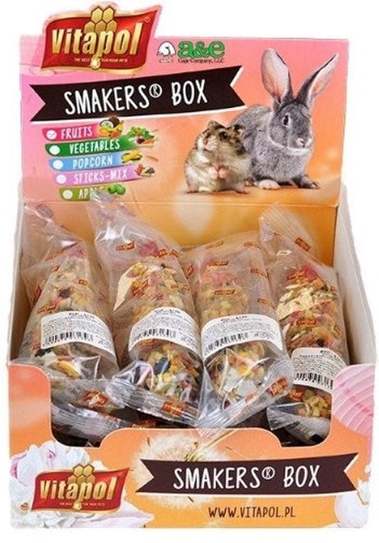 36 Count (3 X 12 Ct) AE Cage Company Smakers Fruit Sticks for Small Animals Animals & Pet Supplies > Pet Supplies > Small Animal Supplies > Small Animal Treats A&E Cage 36 count (3 x 12 ct)  