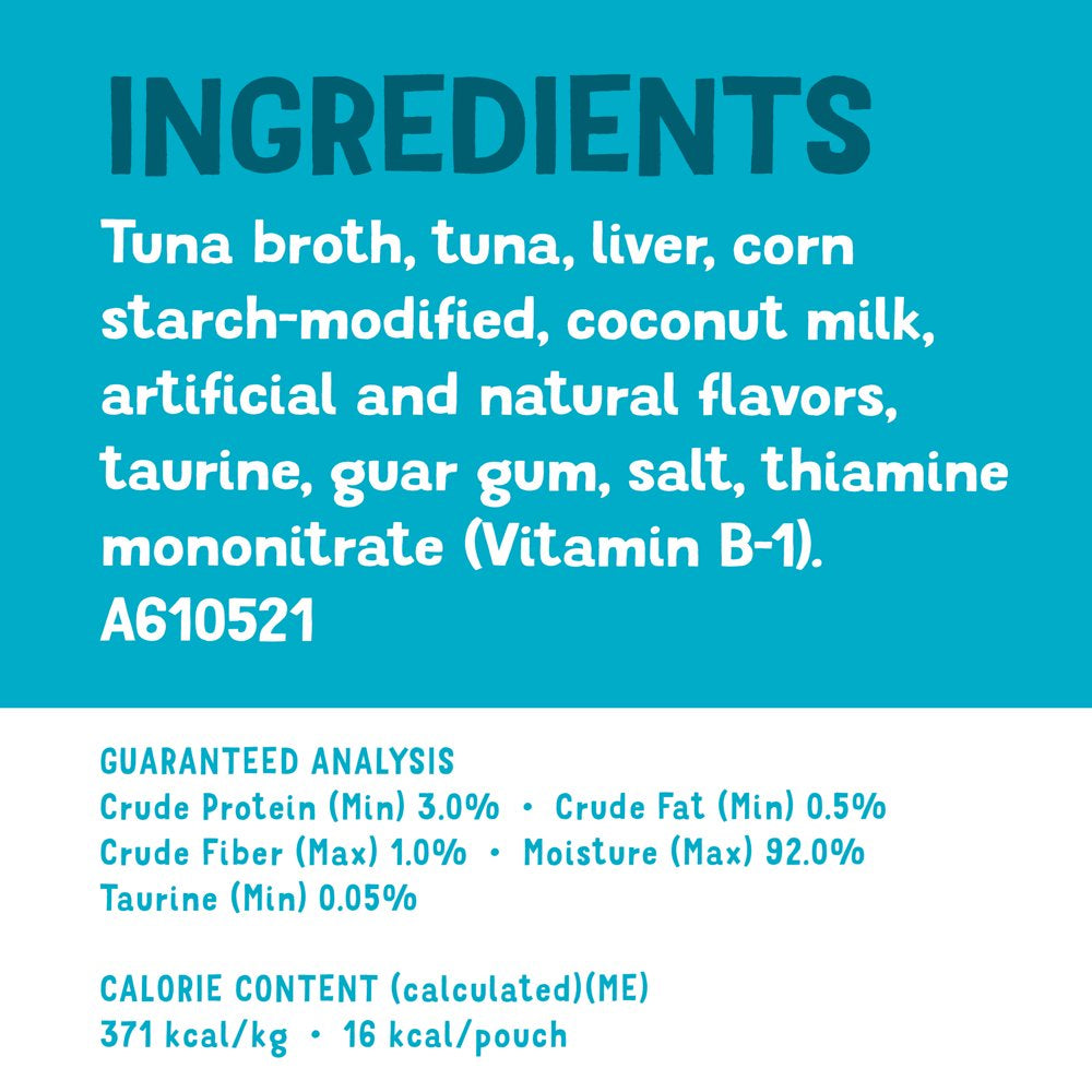 Friskies Lil' Shakes with Tantalizing Tuna Lickable Wet Puree Cat Food Topper, 1.55 Oz. Pouch Animals & Pet Supplies > Pet Supplies > Cat Supplies > Cat Treats Nestlé Purina PetCare Company   