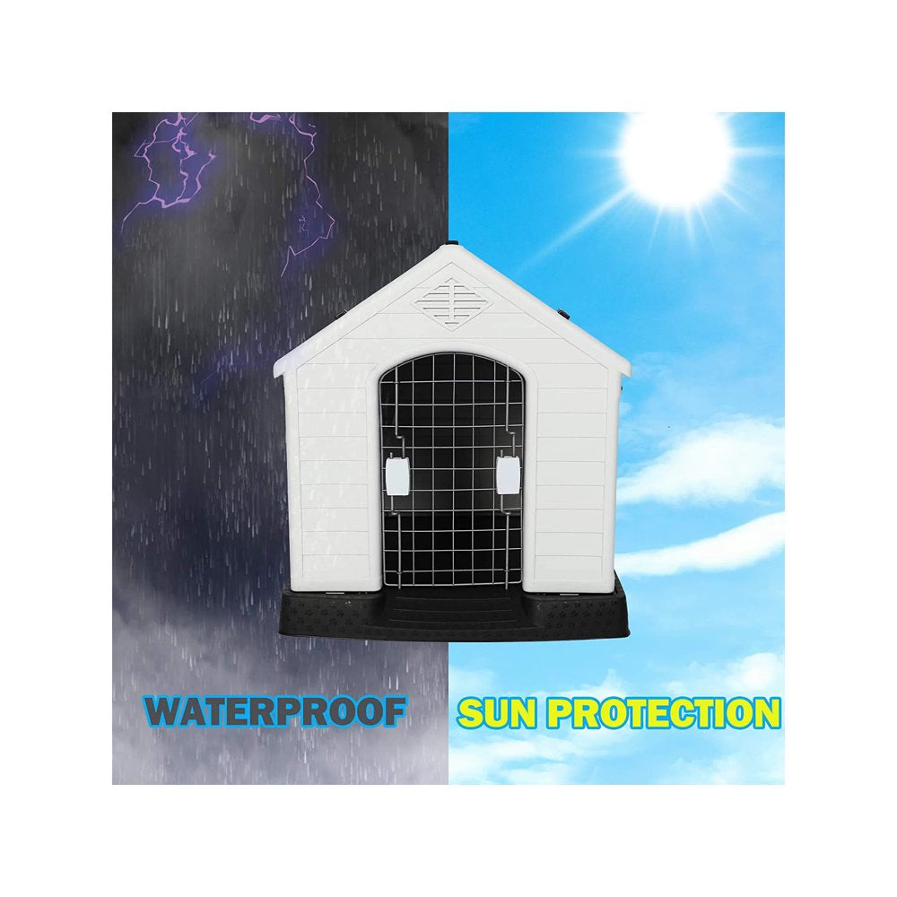 Karmas Product Dog House, Plastic, Waterproof, 28" H/32 H/39 H Animals & Pet Supplies > Pet Supplies > Dog Supplies > Dog Houses KARMAS PRODUCT   