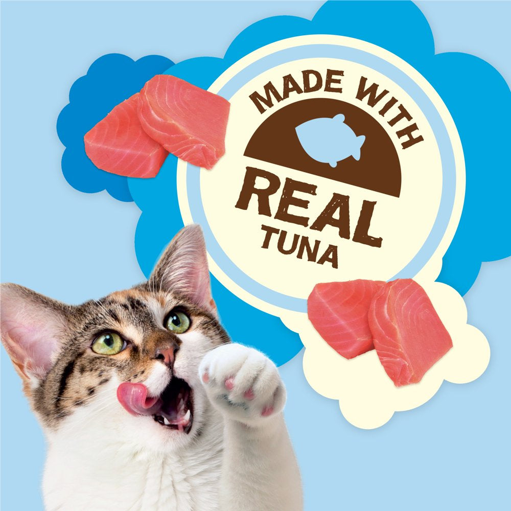Friskies Party Mix Natural Yums with Wild Tuna Crunchy, Natural Cat Treats, 6 Oz. Pouch