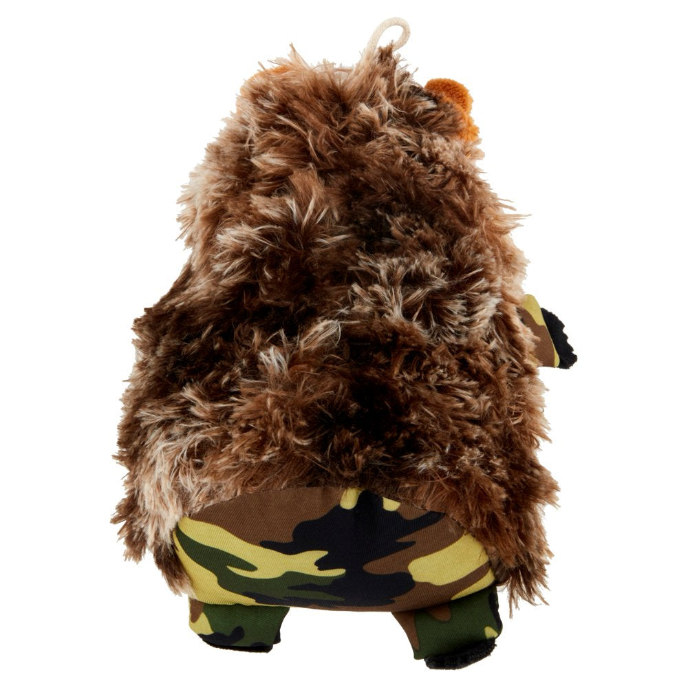 Vibrant Life Cozy Buddy Hedgehog Dog Toy, Camouflage, Chew Level 2