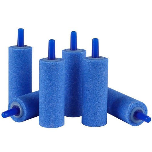 Pawfly Aquarium 2 Inch Air Stone Cylinder Blue Bubble Diffuser Release Tool for Nano Air Pumps Small Fish Tanks Buckets and DWC Reservoirs, 6 Pack Animals & Pet Supplies > Pet Supplies > Fish Supplies > Aquarium Air Stones & Diffusers Pawfly   