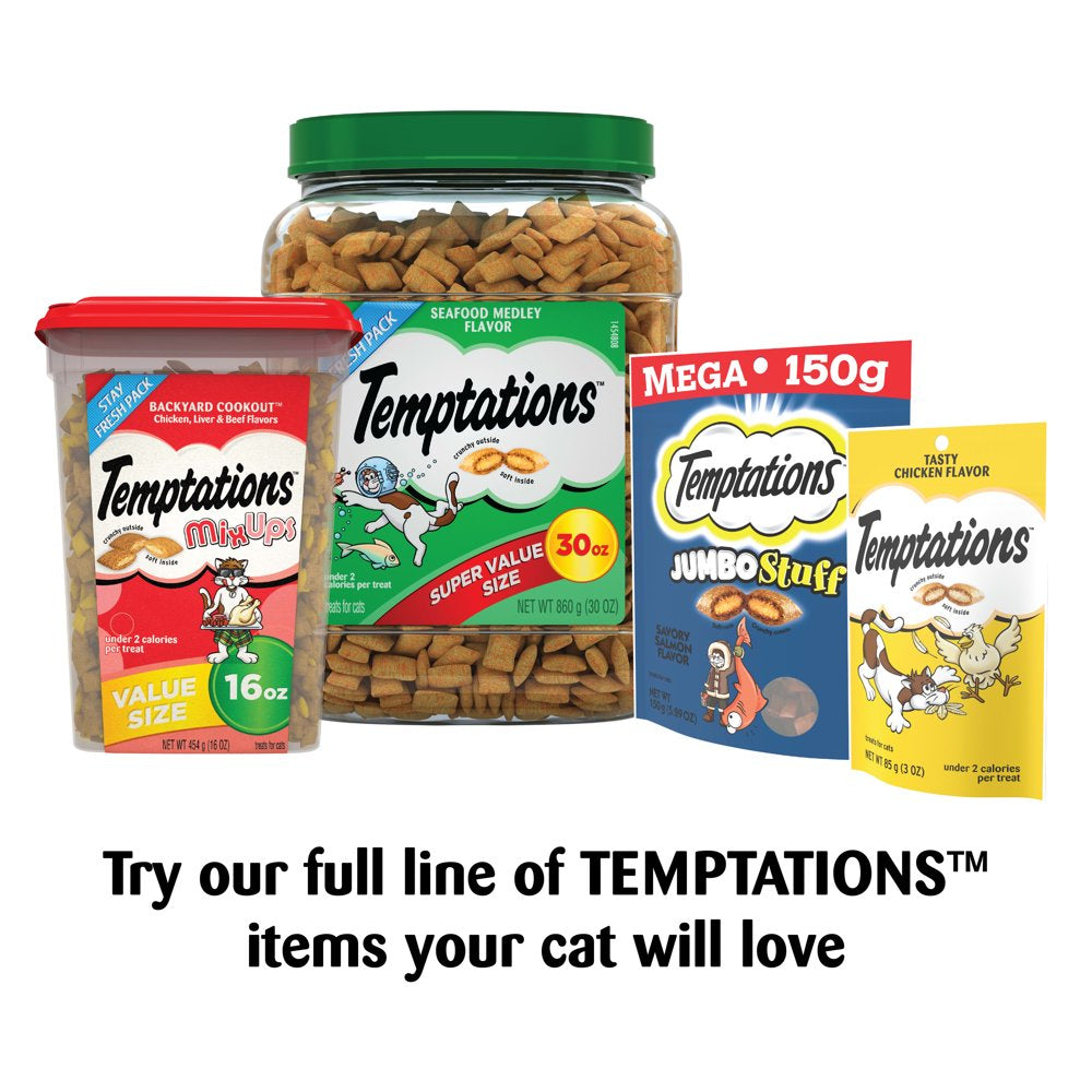 TEMPTATIONS Classic, Crunchy and Soft Cat Treats, Hearty Beef Flavor, 6.3 Oz. Pouch Animals & Pet Supplies > Pet Supplies > Cat Supplies > Cat Treats Mars Petcare   
