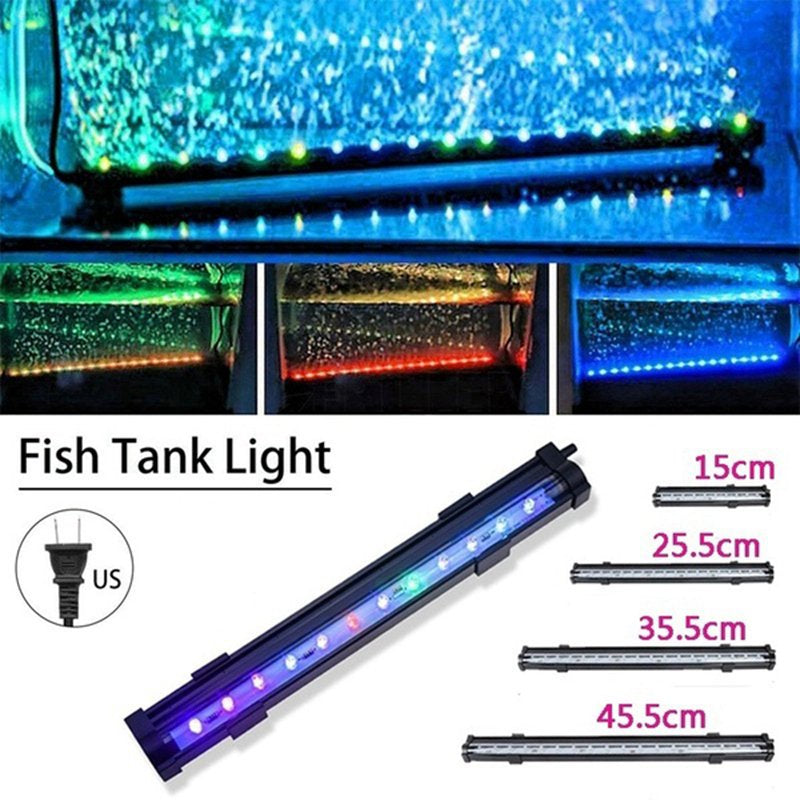 Growment 15Cm Waterproof LED Fish Tank Light Waterproof Aquarium Lights Multicolor Submersible Lamp(No Oxygen Pump)-Us Plug Animals & Pet Supplies > Pet Supplies > Fish Supplies > Aquarium Lighting 464443A3   