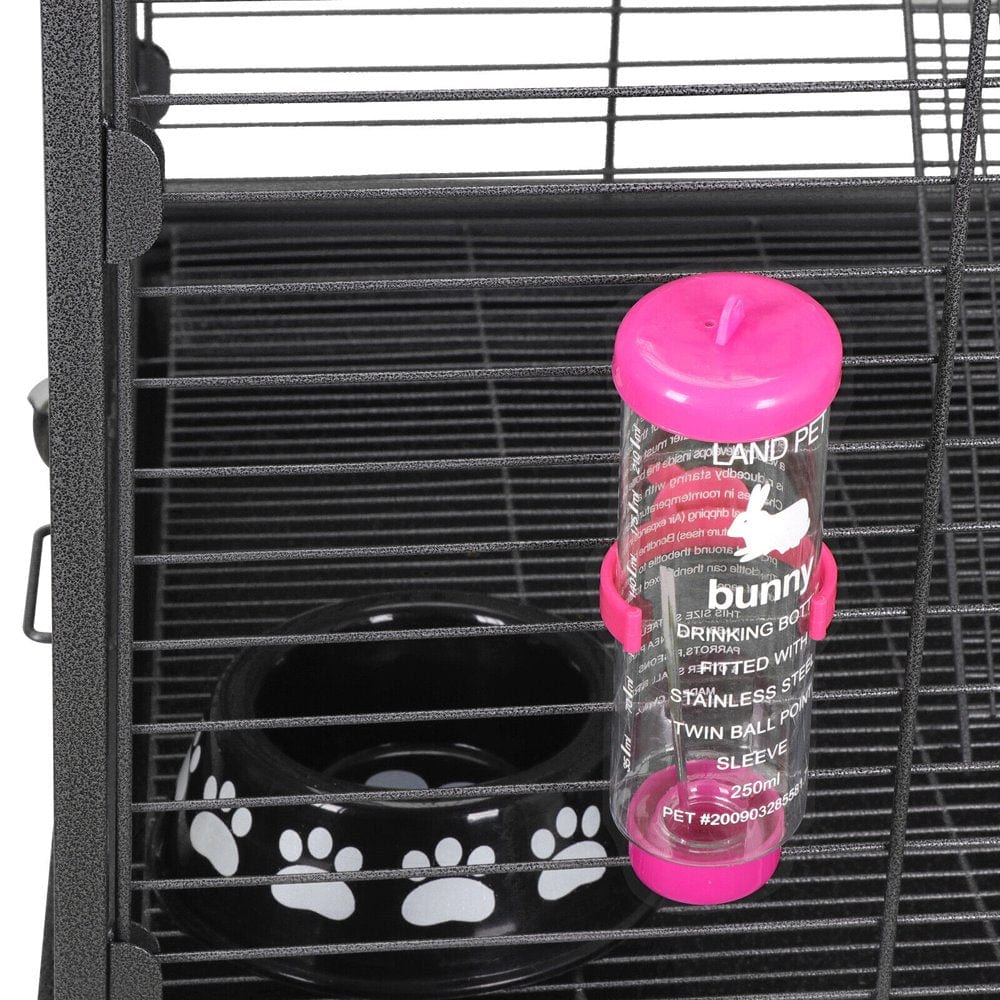 37'' 4 Level Indoor Ferret Rabbit Cage Small Animals Hutch Habitat with Feeder Animals & Pet Supplies > Pet Supplies > Small Animal Supplies > Small Animal Habitats & Cages BOLESHU   