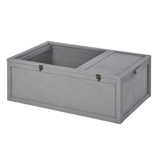 37”L Wood Tortoise House Turtle Habitat, Indoor Tortoises Enclosure for Small Animals, Outdoor Reptile Cage Animals & Pet Supplies > Pet Supplies > Small Animal Supplies > Small Animal Habitats & Cages Carevas   