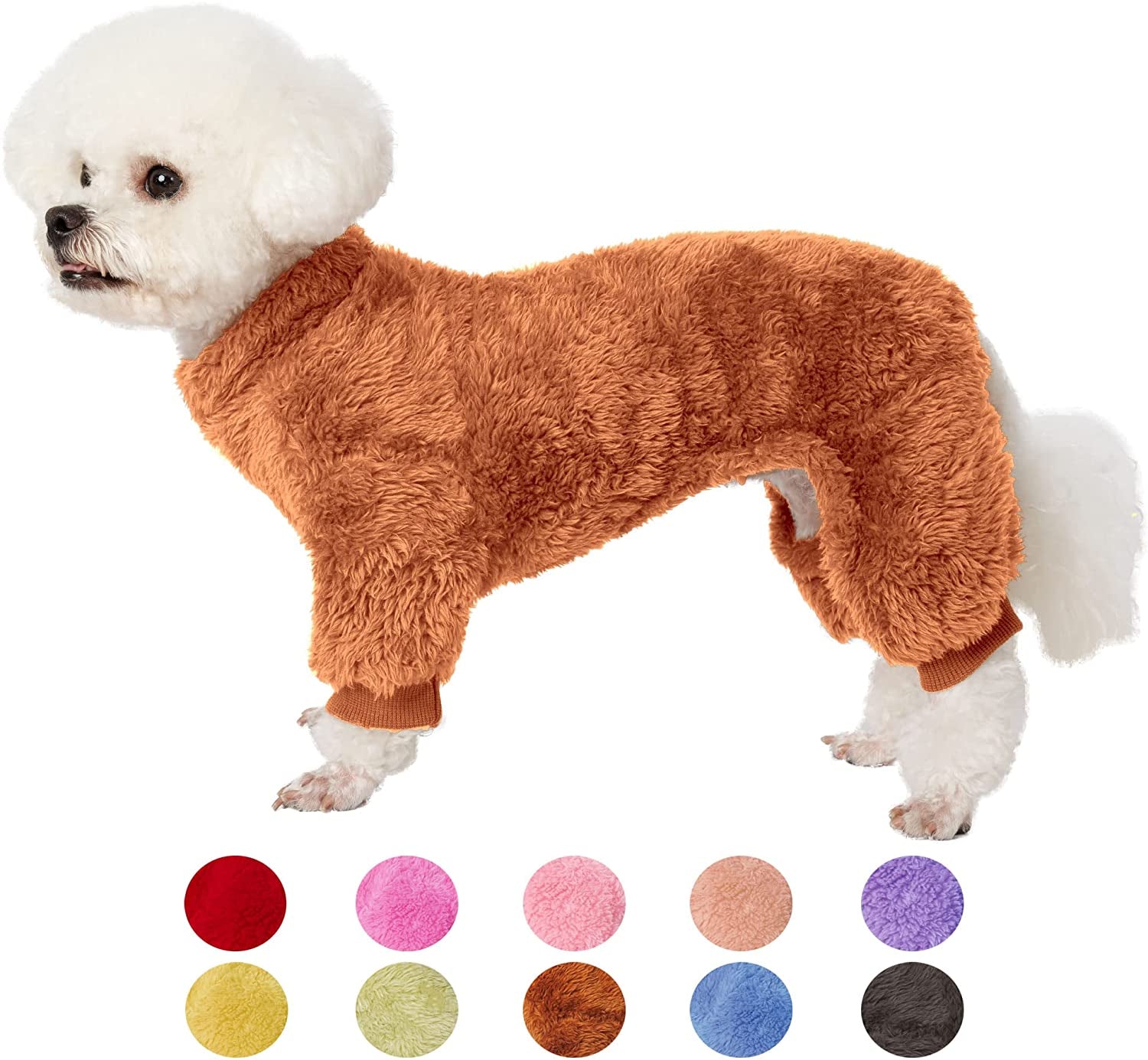 Dog Sweater Coat, Dog Pajamas PJS, Dog Clothes, Dog Christmas Sweaters for Small Medium Dogs Boy Girl Cat Apparel Doggie Jacket Onesie Soft Warm Holiday Outfits (Small, Pink) Animals & Pet Supplies > Pet Supplies > Dog Supplies > Dog Apparel YUGGI Coffee Small 