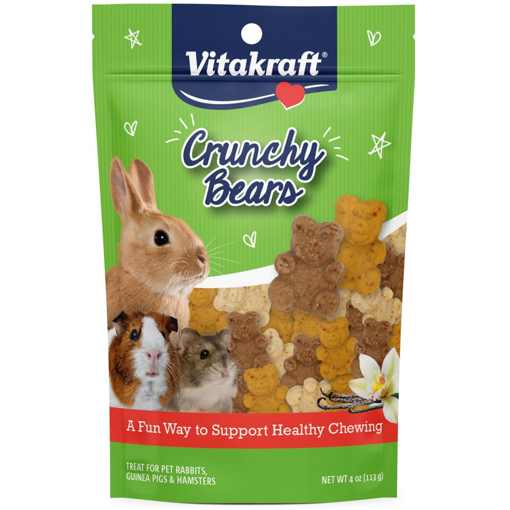 Vitakraft Crunchy Bears Small Animal Treat - Fun, Oven-Baked, 4Oz Animals & Pet Supplies > Pet Supplies > Small Animal Supplies > Small Animal Treats Vitakraft Sunseed 4 oz  
