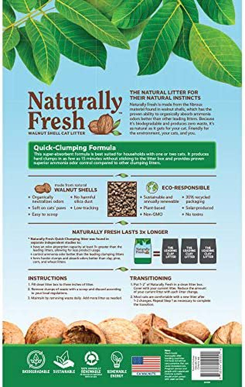 Naturally Fresh Cat Litter - Walnut-Based Quick-Clumping Kitty Litter, Unscented , 26 Lb (23001) Animals & Pet Supplies > Pet Supplies > Cat Supplies > Cat Litter Bolanlay LLC   