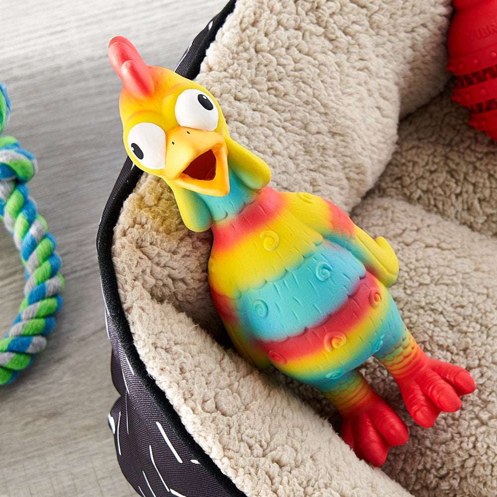 Vibrant Life Playful Buddy Tie Dye Chicken Dog Toy, Chew Level 2, with Squeaker. Animals & Pet Supplies > Pet Supplies > Dog Supplies > Dog Toys Wal-Mart Stores, Inc.   