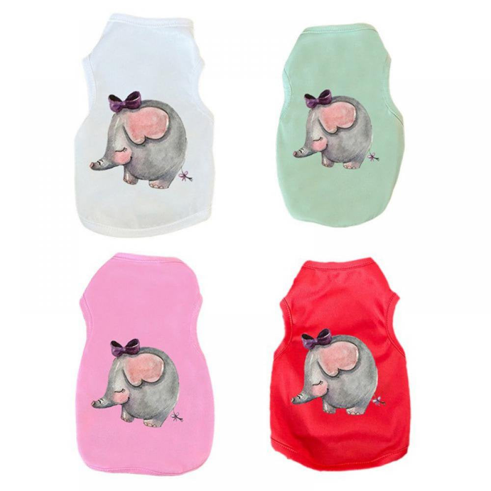 Printed Puppy Dog Shirts Breathable Dog Apparel Soft Puppy Sweatshirt Pet Daily Shirt Colorful Pet Clothing for Dogs and Cats Animals & Pet Supplies > Pet Supplies > Dog Supplies > Dog Apparel Sunmark   