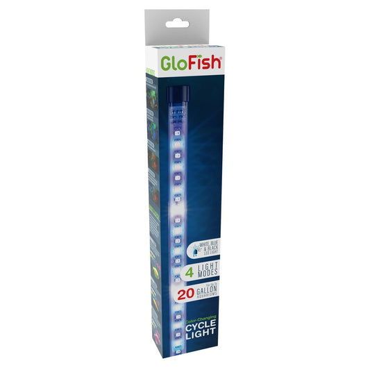 Glofish Cycle Light, for Aquariums up to 20 Gallons, 4 Modes with Blue, White and Black LED Lights