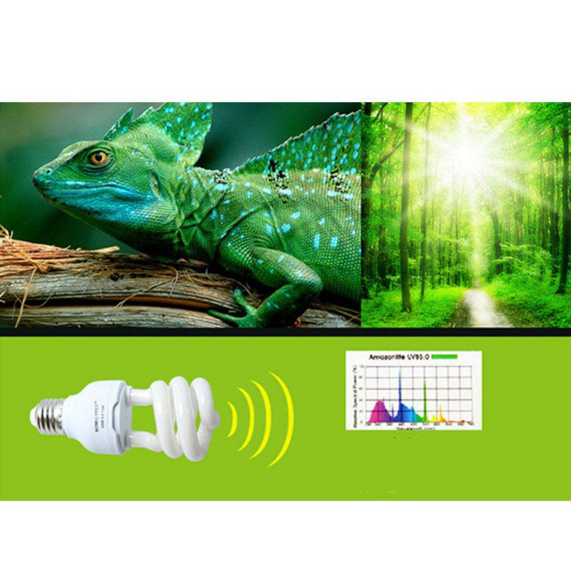 Final Clearance! Heat Emitter Ultraviolet Light Bulb E27 5.0 10.0 UVB 13W Pet Reptile Light Glow Lamp Daylight Bulb for Tortoise Fish Amphibians
