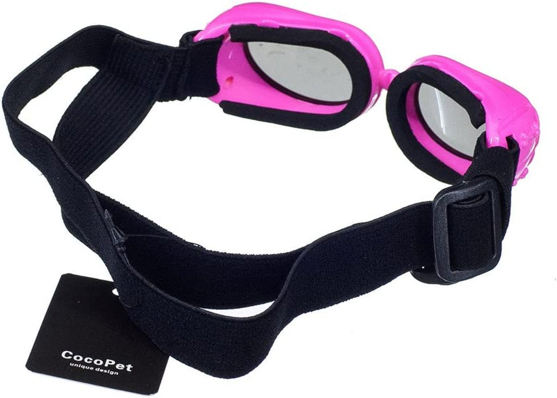 New Version Cocopet Adorable Dog Goggles Pet Sunglasses Eye Wear UV Protection Waterproof Sunglasses for Puppy Dogs Small Medium XS Pink Animals & Pet Supplies > Pet Supplies > Dog Supplies > Dog Apparel cocopet   