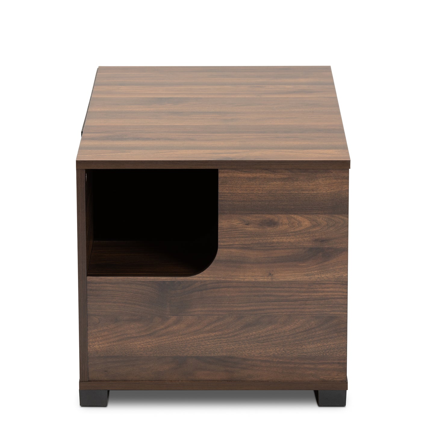 Baxton Studio Connor Modern and Contemporary Walnut Brown Finished 2-Door Cat Litter Box Cover House Animals & Pet Supplies > Pet Supplies > Cat Supplies > Cat Furniture Wholesale Interiors   