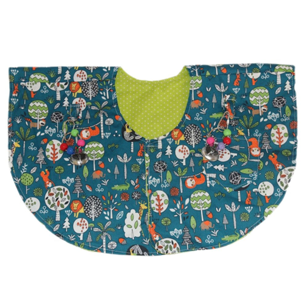 Parrot Anti-Scratch Shoulder Protector Cape Cover for Bird Poops Shawl Guard with Bell Toy for Small Medium Large Birds Animals & Pet Supplies > Pet Supplies > Bird Supplies > Bird Toys Quetheds   