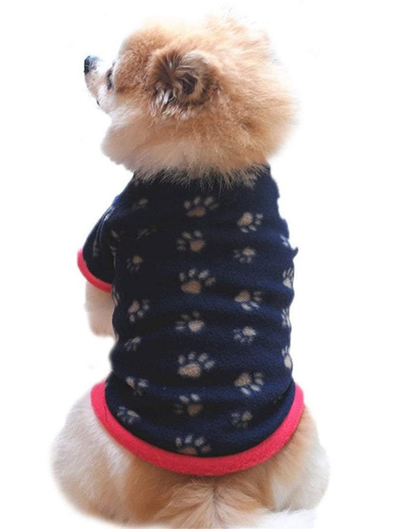 Small Pet Dog Fleece Vest Warm Shirt Coat Puppy Sweater Winter Apparel Clothes Animals & Pet Supplies > Pet Supplies > Dog Supplies > Dog Apparel Malory M Black 