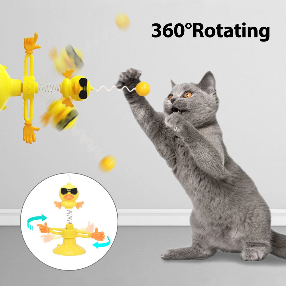 Homelove Cat Toys for Indoor Cats,Interactive Kitten Toys,Rotating Spring Bird with Suction Cup Base and Teaser Ball,Turntable Cat Teaser Toys, Improve Cat Intelligence and Relieve Anxiety,Yellow Animals & Pet Supplies > Pet Supplies > Cat Supplies > Cat Toys Guangzhou Yuchan Trading Co., Ltd   