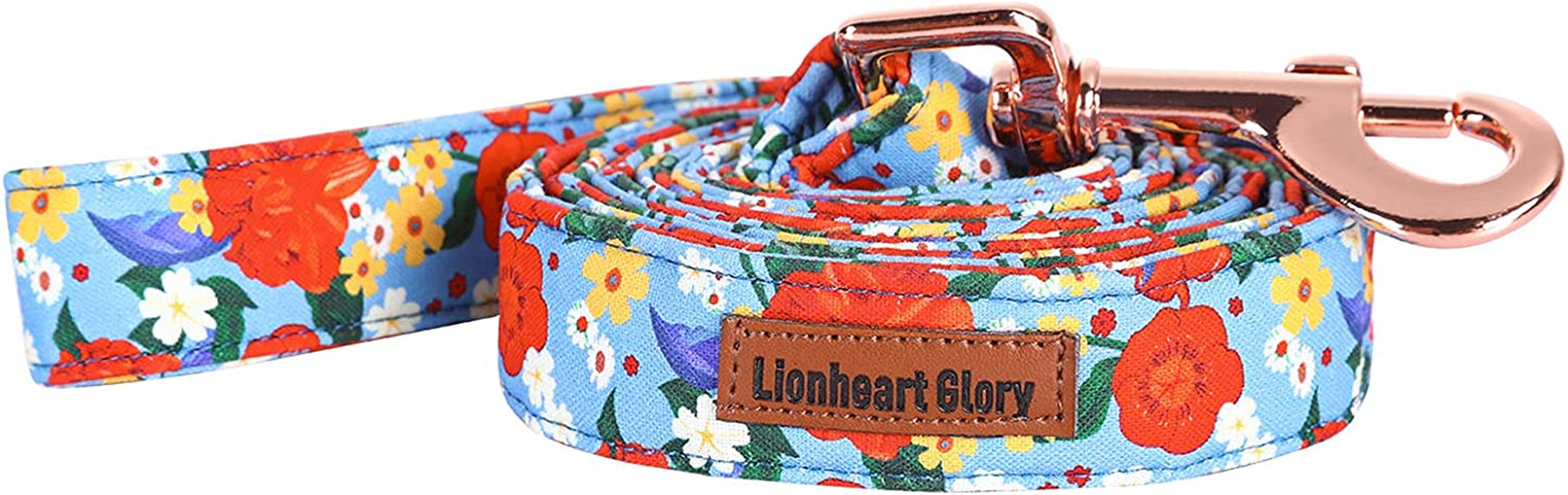 Lionheart Glory Floral Rose Print Dog Collar Adjustable Soft Dog Collar with Bowtie, Girl Pet Collars for X-Small Small Medium Large Dogs Animals & Pet Supplies > Pet Supplies > Dog Supplies > Dog Apparel Lionheart glory L:Red Flower X-Small (Pack of 1） 