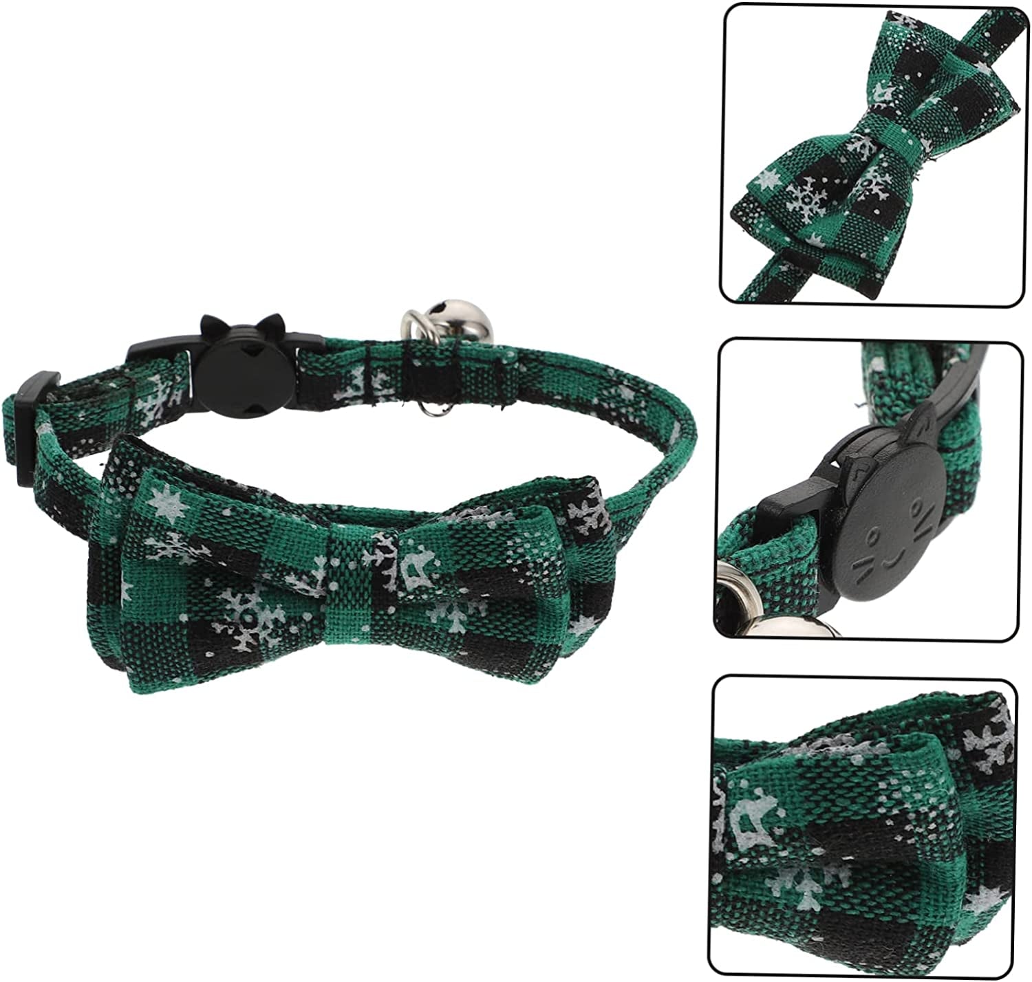 BCOATH 1Pc Collar Bandanas for Small Dogs Nativity Decor Bell Necklaces Christmas Cat Collar with Bow Dog Christmas Bow Tie Christmas Cat Neck Collar Dog Collars Cat Neckbands Dog Chokers Animals & Pet Supplies > Pet Supplies > Dog Supplies > Dog Apparel BCOATH   