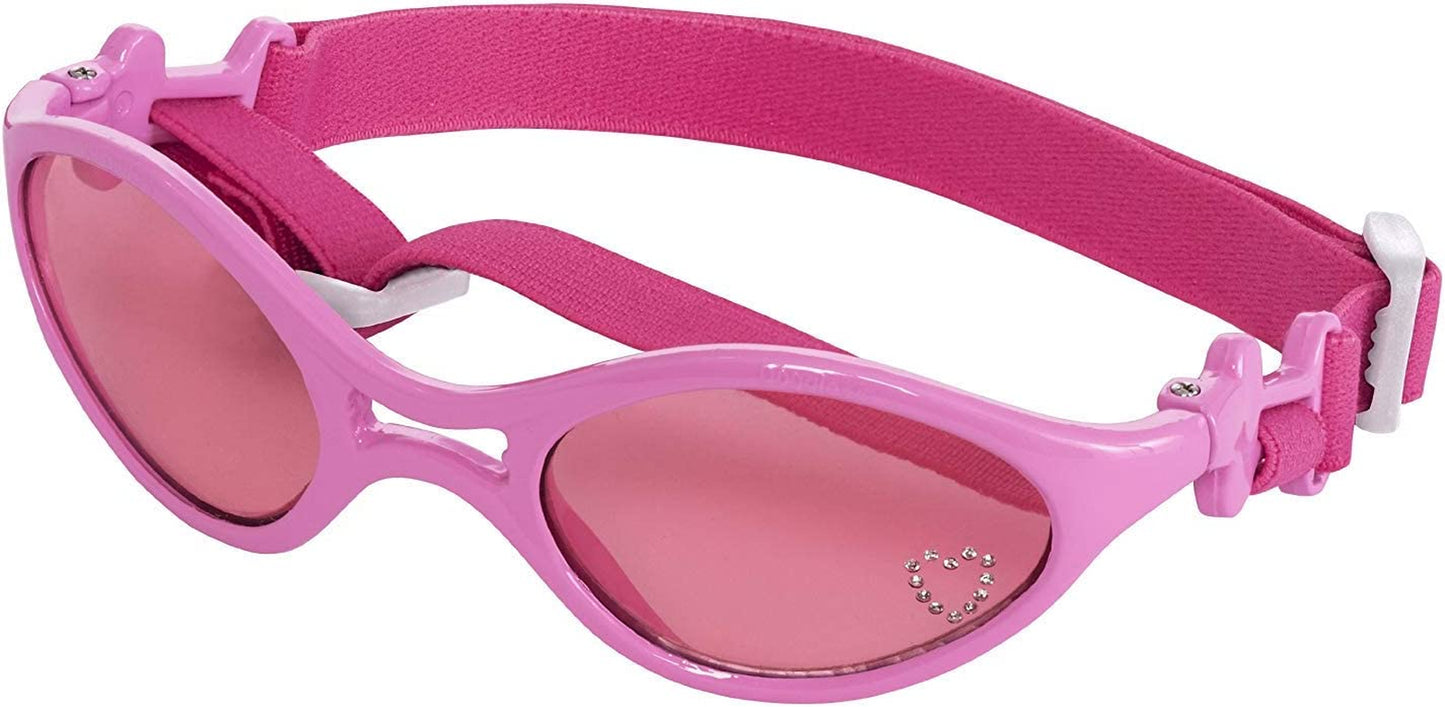 Doggles K9 Optix Shiny Pink Rubber Frame with Pink Lens Sunglasses, Large Animals & Pet Supplies > Pet Supplies > Dog Supplies > Dog Apparel Doggles   