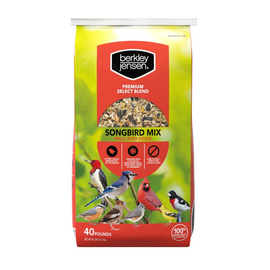 Berkley Jensen Premium, Songbird Mix Wild Bird Food, New, 40 Lb. Animals & Pet Supplies > Pet Supplies > Bird Supplies > Bird Food Berkley Jensen   