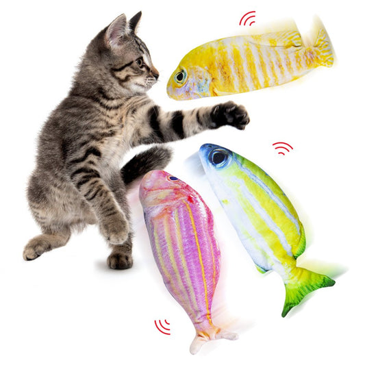 DOTSOG 3 Pack Floppy Fish Cat Toy, Realistic Moving Flippity Fish Cat Toy Plush Simulation Interactive Toys for Cats Pets Kitten Exercise Animals & Pet Supplies > Pet Supplies > Cat Supplies > Cat Toys DOTSOG 3 Pack-B  