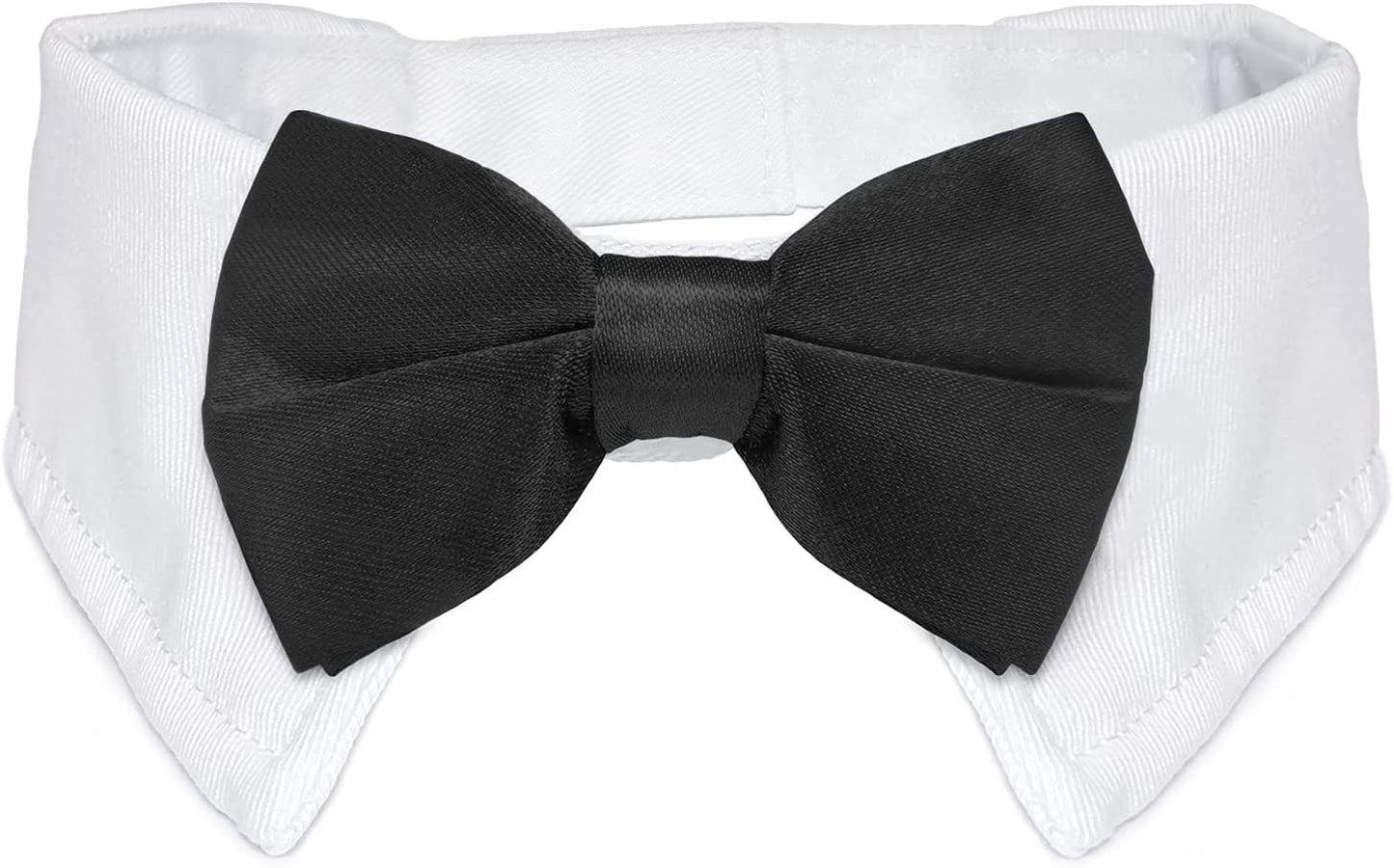 Bowtie for Dog, KOOLMOX Dog Bow Tie Collar Black, Adjustable White Dog Tuxedo Collar with Black Dog Neck Bow Tie for Medium Large Boy Dog Wedding Formal Tuxedo Suit Tux Outfits Birthday Costumes Animals & Pet Supplies > Pet Supplies > Dog Supplies > Dog Apparel Koolmox Black White Fit Neck Girth: 12.6-18'' 