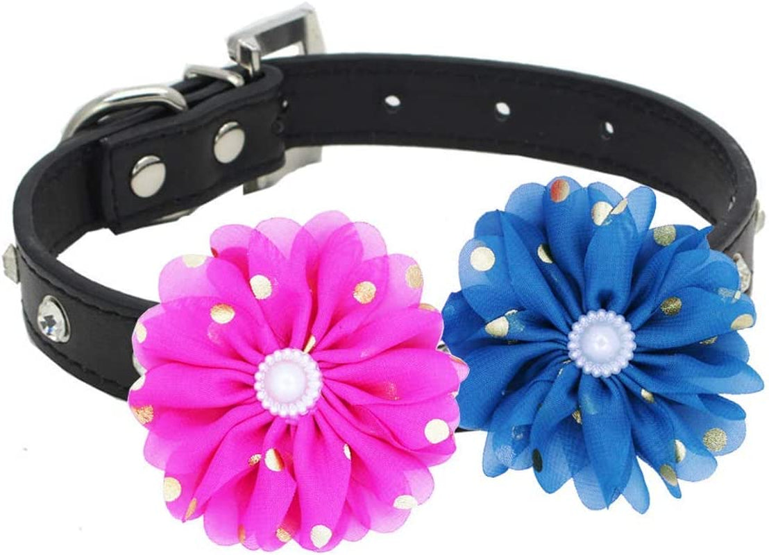 PRUNS Dog Flowers Collar Pet Charms Flower Collars Accessories Cat Puppy Collars Bowtie Grooming Decoration Animals & Pet Supplies > Pet Supplies > Dog Supplies > Dog Apparel PRUNS   