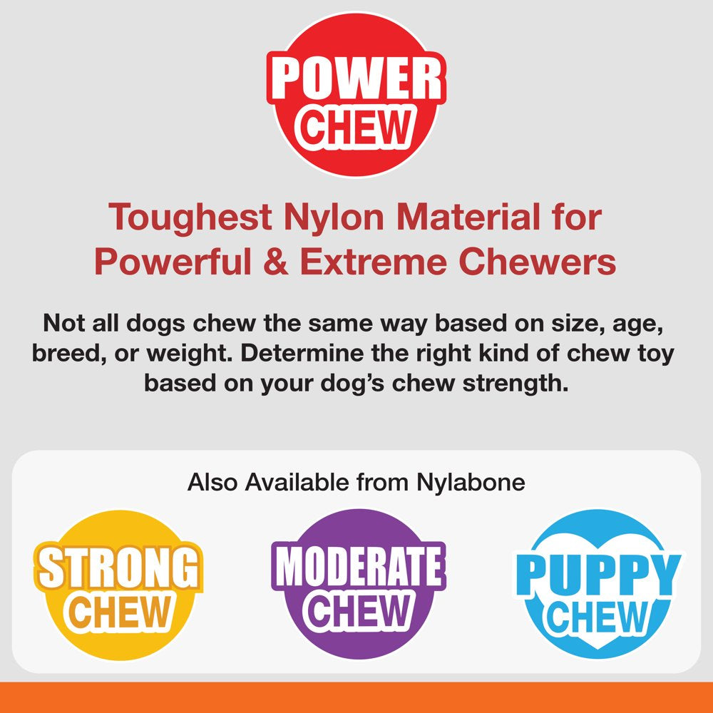 Nylabone Power Chew Flavored Durable Dog Chew Toy - 50+ Lbs. Animals & Pet Supplies > Pet Supplies > Dog Supplies > Dog Toys Central Garden and Pet   