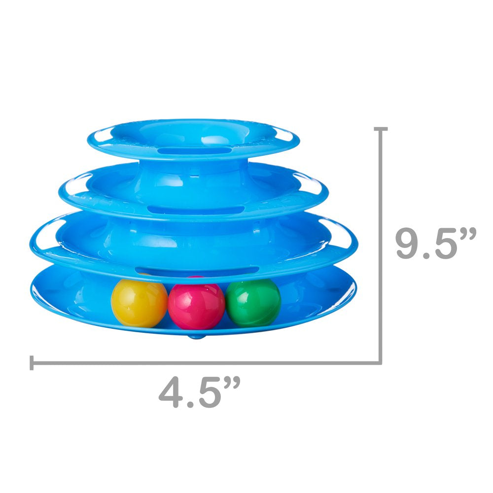 Vibrant Life Triple Chase 3 Tier Tower Interactive Ball Toy for Cats and Kittens Animals & Pet Supplies > Pet Supplies > Cat Supplies > Cat Toys Ourpets   