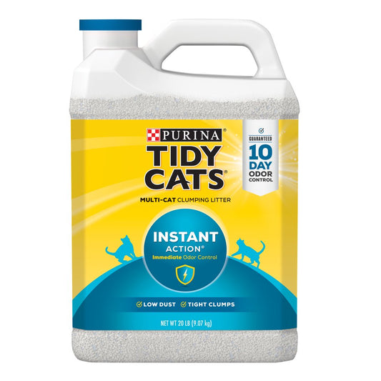 Purina Tidy Cats Clumping Cat Litter, Instant Action Multi Cat Litter, 20 Lb. Jug Animals & Pet Supplies > Pet Supplies > Cat Supplies > Cat Litter Nestlé Purina PetCare Company   