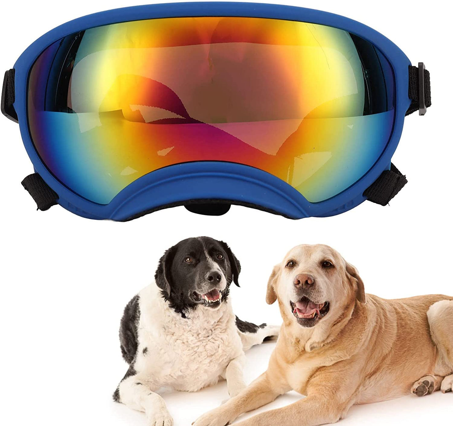 RTLR Dog Sunglasses UV Protection Pet Windproof PC TPU Sunglasses with Outdoor Storage Bag (Blue Frame Blue Lens) Animals & Pet Supplies > Pet Supplies > Dog Supplies > Dog Apparel RTLR   