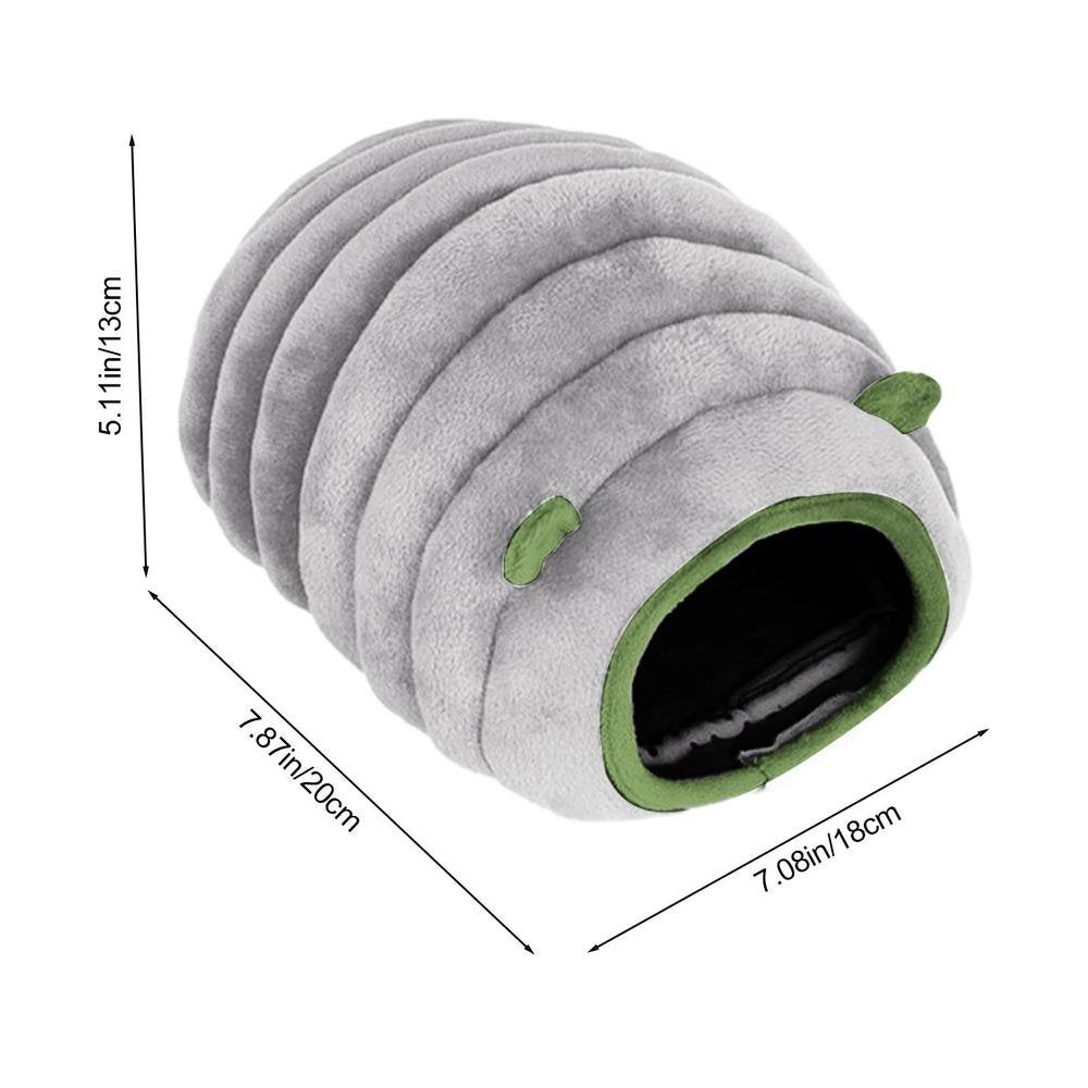 Erty Hamster Bed Mini Soft Warm Hamster House Warm Sleeping Nest Bed for Syrian Hamster Gerbil Mouse Sugar Glider Squirrel Adorable Animals & Pet Supplies > Pet Supplies > Small Animal Supplies > Small Animal Habitats & Cages ERTY   