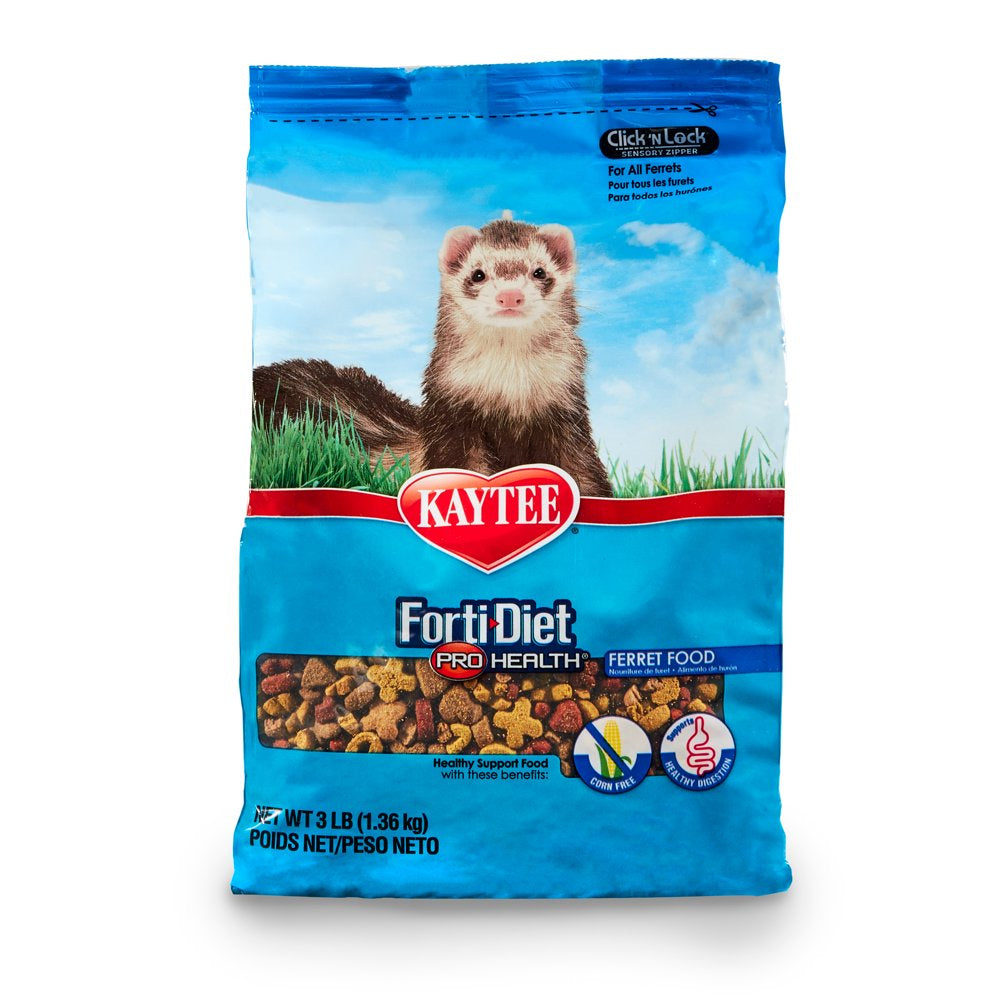Kaytee Forti-Diet Pro Health Ferret Food 3Lb Animals & Pet Supplies > Pet Supplies > Small Animal Supplies > Small Animal Food Central Garden and Pet   