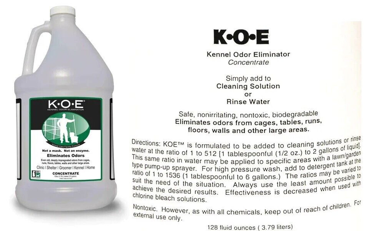 Nontoxic Biodegradable Dog Kennel Odor Eliminator Dilutes 1/4 Oz to One Gallon