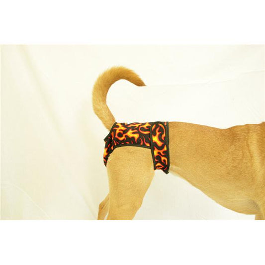 Seasonals 41116HFL Washable Female Dog Diaper&#44; Hot Flames - Extra Large Animals & Pet Supplies > Pet Supplies > Dog Supplies > Dog Diaper Pads & Liners Seasonals   